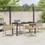 Conjunto de Comedor de Jardín 5 pcs Beige ratán sintético en Sillas de jardín | Comprar online en Foru.es