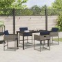 Conjunto de Comedor de Jardín 5 pcs Gris ratán sintético en Sillas de jardín | Comprar online en Foru.es