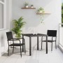 Conjunto de Comedor de Jardín 3 pcs Negro ratán sintético en Sillas de jardín | Comprar online en Foru.es