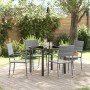 Conjunto de Comedor de Jardín 5 pcs Gris ratán sintético en Sillas de jardín | Comprar online en Foru.es