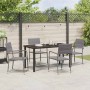 Conjunto de Comedor de Jardín 5 pcs Gris ratán sintético en Sillas de jardín | Comprar online en Foru.es