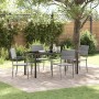 Conjunto de Comedor de Jardín 5 pcs Gris ratán sintético en Sillas de jardín | Comprar online en Foru.es