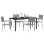 Conjunto de Comedor de Jardín 5 pcs Gris ratán sintético en Sillas de jardín | Comprar online en Foru.es