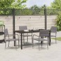 Conjunto de Comedor de Jardín 5 pcs Gris ratán sintético en Sillas de jardín | Comprar online en Foru.es