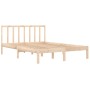 Estructura de cama madera maciza de pino 120x190 cm de vidaXL, Camas y somieres - Ref: Foro24-3105106, Precio: 115,65 €, Desc...