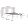 Honey brown solid pine wood bed frame 200x200 cm by vidaXL, Beds and slatted bases - Ref: Foro24-3105094, Price: 157,98 €, Di...