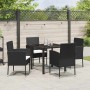 Conjunto de Comedor de Jardín 5 pcs Negro ratán sintético en Sillas de jardín | Comprar online en Foru.es