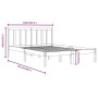 Estructura de cama de madera maciza de pino blanco 160x200 cm de vidaXL, Camas y somieres - Ref: Foro24-3105082, Precio: 128,...
