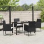Conjunto de Comedor de Jardín 5 pcs Negro ratán sintético en Sillas de jardín | Comprar online en Foru.es
