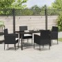 Conjunto de Comedor de Jardín 5 pcs Negro ratán sintético en Sillas de jardín | Comprar online en Foru.es