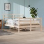 Estructura de cama madera maciza de pino 140x200 cm de vidaXL, Camas y somieres - Ref: Foro24-3105006, Precio: 114,73 €, Desc...