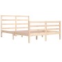 Estructura de cama madera maciza de pino 140x200 cm de vidaXL, Camas y somieres - Ref: Foro24-3105006, Precio: 114,73 €, Desc...