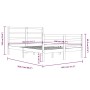 Estructura de cama madera maciza de pino 140x200 cm de vidaXL, Camas y somieres - Ref: Foro24-3105006, Precio: 114,73 €, Desc...