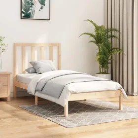 Bettgestell aus massivem Kiefernholz, 90 x 200 cm von vidaXL, Betten und Lattenroste - Ref: Foro24-3105145, Preis: 78,00 €, R...