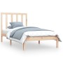 Estructura de cama madera maciza de pino 90x200 cm de vidaXL, Camas y somieres - Ref: Foro24-3105145, Precio: 79,00 €, Descue...