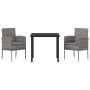 Conjunto de Comedor de Jardín 3 pcs Gris ratán sintético en Sillas de jardín | Comprar online en Foru.es