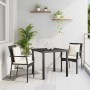 Conjunto de Comedor de Jardín 3 pcs Negro ratán sintético en Conjuntos de jardín | Comprar online en Foru.es