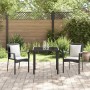 Conjunto de Comedor de Jardín 3 pcs Negro ratán sintético en Conjuntos de jardín | Comprar online en Foru.es