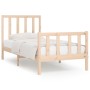 Estructura de cama madera maciza 90x190 cm de vidaXL, Camas y somieres - Ref: Foro24-3105190, Precio: 90,11 €, Descuento: %