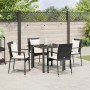 Conjunto de Comedor de Jardín 5 pcs Negro ratán sintético en Conjuntos de jardín | Comprar online en Foru.es