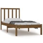 Estructura de cama madera maciza pino marrón miel 100x200 cm de vidaXL, Camas y somieres - Ref: Foro24-3105064, Precio: 100,6...