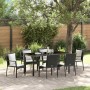 Conjunto de Comedor de Jardín 7 pcs Negro ratán sintético en Conjuntos de jardín | Comprar online en Foru.es
