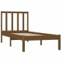 Estructura de cama madera maciza pino marrón miel 100x200 cm de vidaXL, Camas y somieres - Ref: Foro24-3105064, Precio: 100,6...