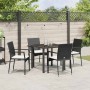Conjunto de Comedor de Jardín 5 pcs Negro ratán sintético en Conjuntos de jardín | Comprar online en Foru.es