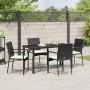 Conjunto de Comedor de Jardín 5 pcs Negro ratán sintético en Conjuntos de jardín | Comprar online en Foru.es