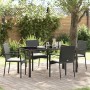 Conjunto de Comedor de Jardín 5 pcs Negro ratán sintético en Conjuntos de jardín | Comprar online en Foru.es