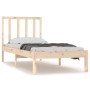 Estructura de cama madera maciza de pino 100x200 cm de vidaXL, Camas y somieres - Ref: Foro24-3105061, Precio: 85,61 €, Descu...