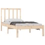 Estructura de cama madera maciza de pino 100x200 cm de vidaXL, Camas y somieres - Ref: Foro24-3105061, Precio: 85,61 €, Descu...