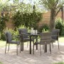 Conjunto de Comedor de Jardín 5 pcs Gris ratán sintético en Conjuntos de jardín | Comprar online en Foru.es