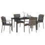 Conjunto de Comedor de Jardín 5 pcs Gris ratán sintético en Conjuntos de jardín | Comprar online en Foru.es