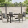 Conjunto de Comedor de Jardín 5 pcs Gris ratán sintético en Conjuntos de jardín | Comprar online en Foru.es
