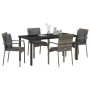 Conjunto de Comedor de Jardín 5 pcs Gris ratán sintético en Conjuntos de jardín | Comprar online en Foru.es