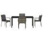 Conjunto de Comedor de Jardín 5 pcs Gris ratán sintético en Conjuntos de jardín | Comprar online en Foru.es
