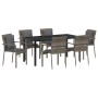 Conjunto de Comedor de Jardín 7 pcs Gris ratán sintético en Conjuntos de jardín | Comprar online en Foru.es