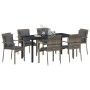 Conjunto de Comedor de Jardín 7 pcs Gris ratán sintético en Conjuntos de jardín | Comprar online en Foru.es