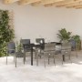 Conjunto de Comedor de Jardín 7 pcs Gris ratán sintético en Conjuntos de jardín | Comprar online en Foru.es
