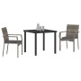 Conjunto de Comedor de Jardín 3 pcs Gris ratán sintético en Conjuntos de jardín | Comprar online en Foru.es