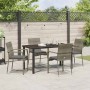 Conjunto de Comedor de Jardín 5 pcs Gris ratán sintético en Conjuntos de jardín | Comprar online en Foru.es