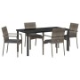 Conjunto de Comedor de Jardín 5 pcs Gris ratán sintético en Conjuntos de jardín | Comprar online en Foru.es