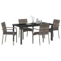 Conjunto de Comedor de Jardín 5 pcs Gris ratán sintético en Conjuntos de jardín | Comprar online en Foru.es