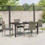 Conjunto de Comedor de Jardín 5 pcs Gris ratán sintético en Conjuntos de jardín | Comprar online en Foru.es