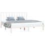 Estructura de cama madera maciza de pino blanco 200x200 cm de vidaXL, Camas y somieres - Ref: Foro24-3105181, Precio: 134,53 ...