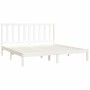 Estructura de cama madera maciza de pino blanco 200x200 cm de vidaXL, Camas y somieres - Ref: Foro24-3105181, Precio: 134,53 ...
