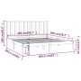 Estructura de cama madera maciza de pino blanco 200x200 cm de vidaXL, Camas y somieres - Ref: Foro24-3105181, Precio: 134,53 ...