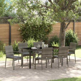 Conjunto de Comedor de Jardín 7 pcs Gris ratán sintético en Conjuntos de jardín | Comprar online en Foru.es