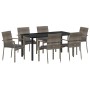 Conjunto de Comedor de Jardín 7 pcs Gris ratán sintético en Conjuntos de jardín | Comprar online en Foru.es